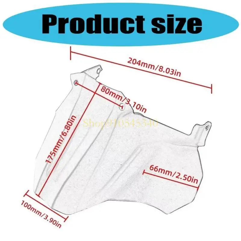 

U2JA Motorcycle Rear Wheel Mudguards for 2023-2024 Replacement Splash Guard Cover with Screws Rear Mudguards Extender