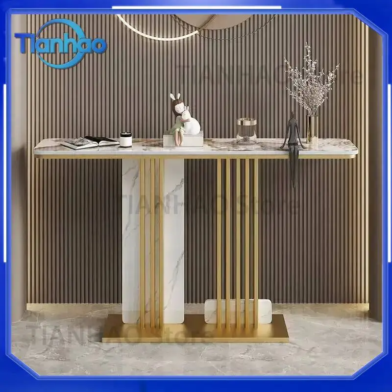 Modern Italian Industrial Simple Console Table for Nordic Trendy Glamour European Bureau Furniture Living Room