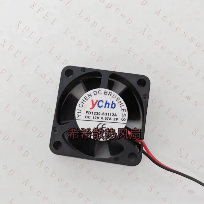 D  1 pcs  FOR YChb Fan FD1230-S3112A DC12V 0.07A  3cm  30*30*10mm 2-wire  cooling fan *