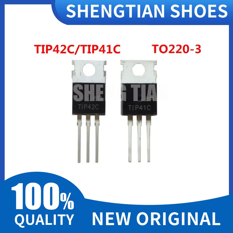 10PCS TIP41C TIP42C Transistor TO-220 TO220 TIP41 TIP42 New And Original IC