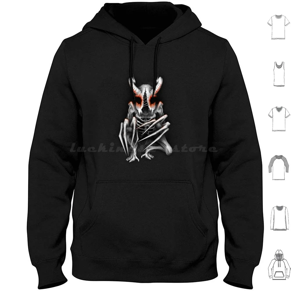 Sleep Demon Sudadera con capucha de algodón de manga larga Sleep Demon Mare Macabra Demon Monster Dark