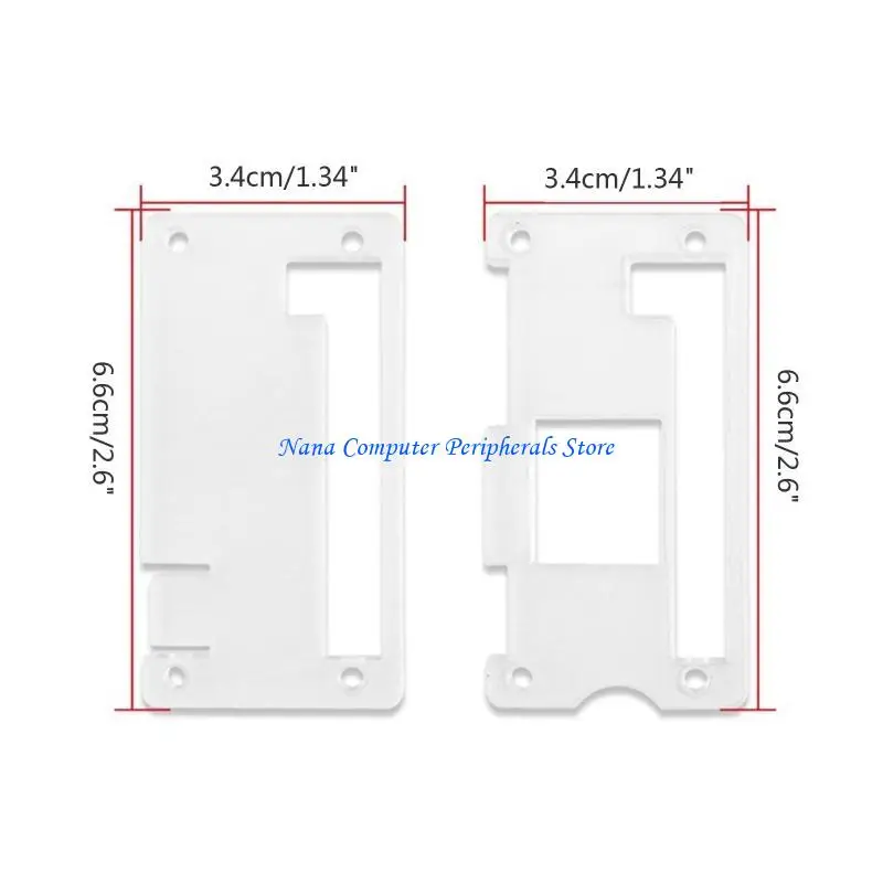 팬이있는 제로 2W 케이스에 대한 F68C 아크릴 사례 히트 싱크를위한 투명 RPI 2W 보드 없음