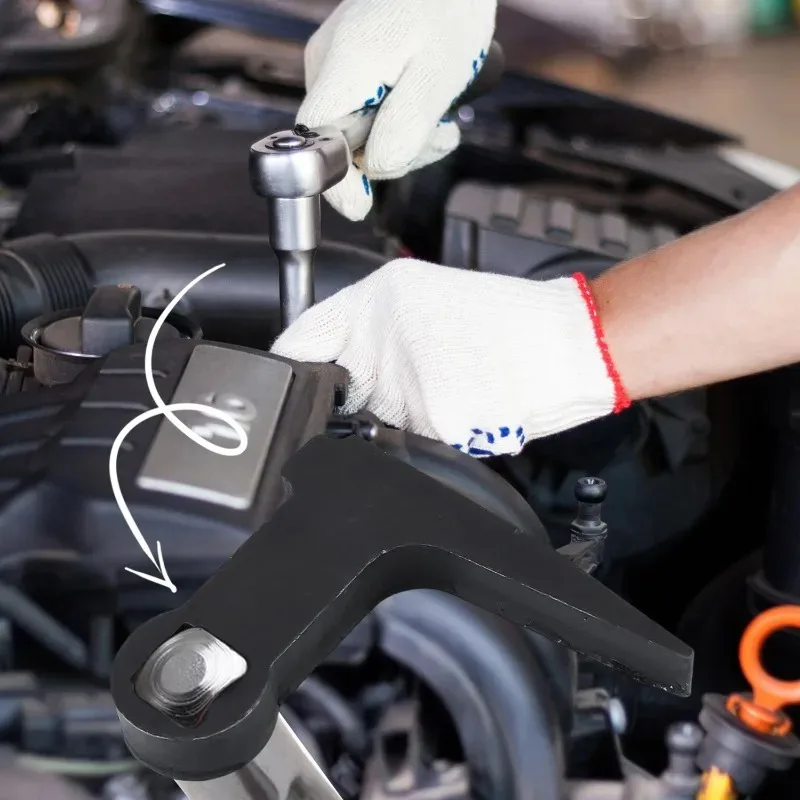 Adapter Head Steel Mechanic Suspension Repair Drive Shaft Service Tool L Type Axle Shaft Removal Tool Drive 90° Bent Pry Bar