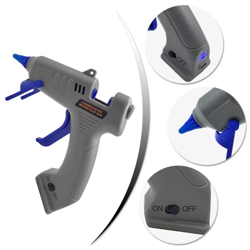 F92C 무선 핫 글루스 건스 DIY 및 학교 공예 프로젝트 도구를위한 충전식 USB