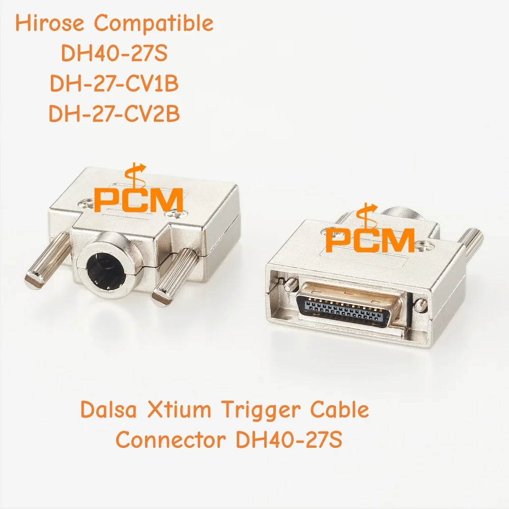 27Pin Trigger Cable Connector Compatible Hirose DH40-27S DH-27-CV1B DH-27-CV2B For Dalsa Xtium Industrial Camera Vision System