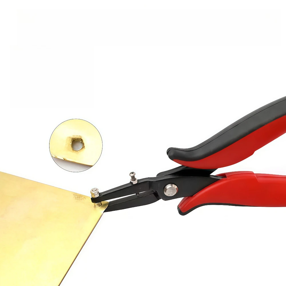 

Heavy Duty Hole Punch Pliers for Jewelry Leather Craft Metal Sheet Perforation DIY Hand Tool Gift