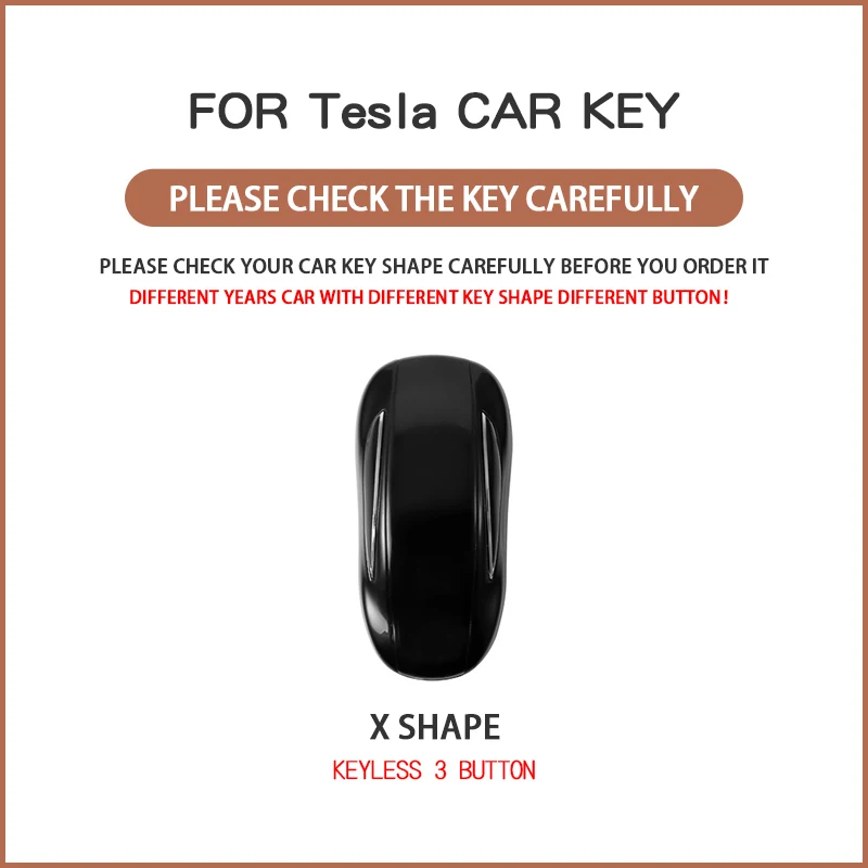 Leather Strap Keychain Remote Smart Key Tpu Car Key Case Cover for Tesla Model X Key Case Key Cover Holder Car Accessories