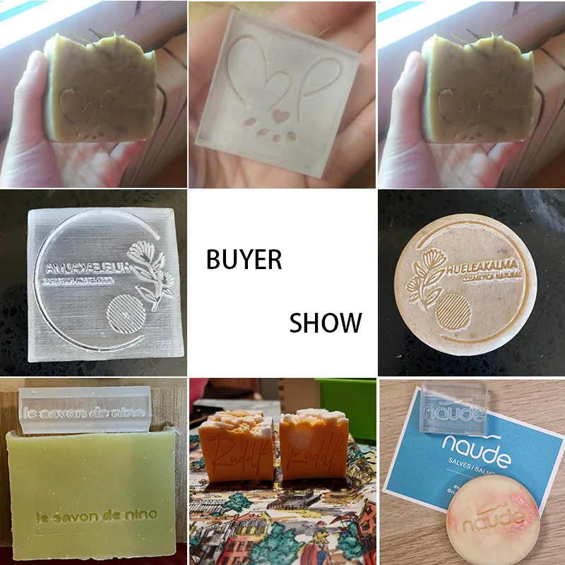 Handmade Soap seal customized Custom Logo Making soap stamp your own design or Drawings Crafts Acrylic Soap Stamp Seal Stamping