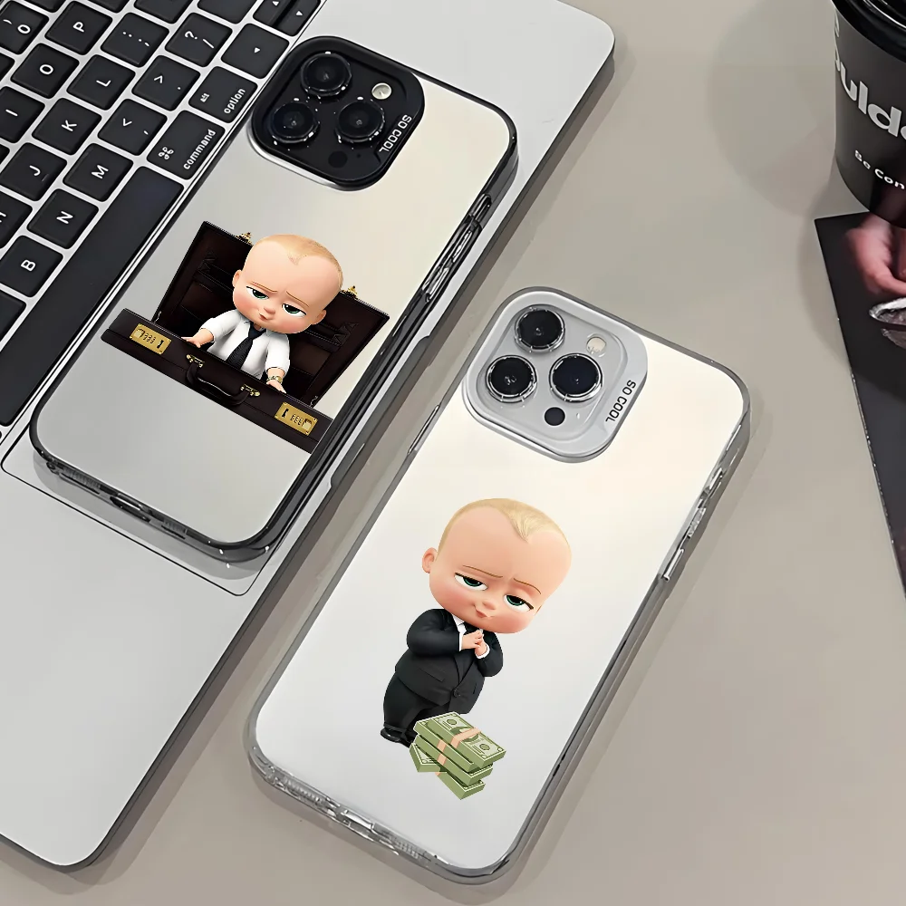 Picture 4: Cute B-Boss B-Baby Phone Case For IPhone 16 15 14 13 12 11 Pro Max Plus Color Shockproof Back Silver Cover