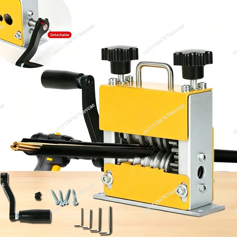 Wire Stripping Machine Manual&Drill Dual-Purpose 6 Channels 5 Blades Cable Stripper Tool for 3-17mm Scrap Copper Wire Recyclin