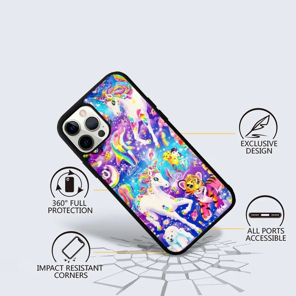 Lisa F-Frank Art Phone Case For iPhone 15,14,13,12,11,Plus,Pro,Max Mini Magsafe Magnetic Wireless Charging