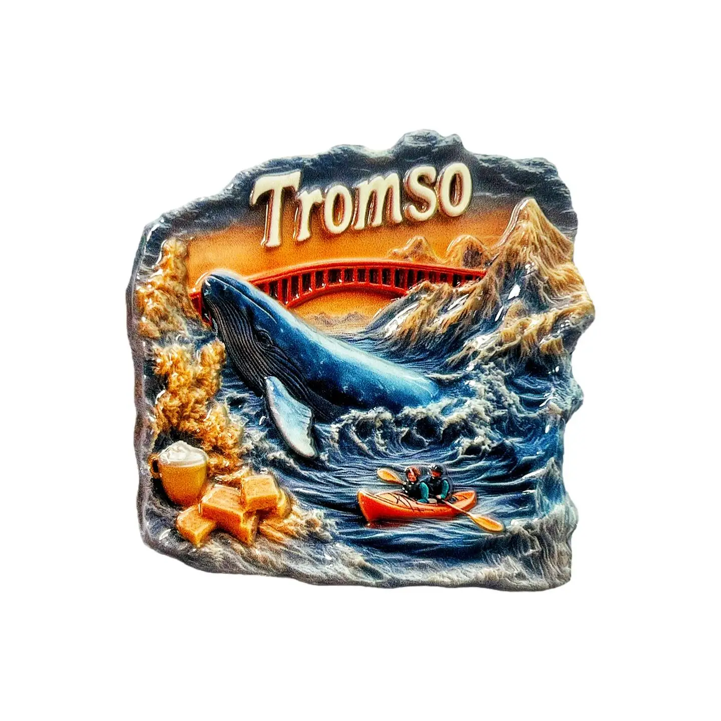 Nordic Norway Aurora Sanctuary Tromsø Travel Souvenir High-Quality Decorative 3D Magnetic Refrigerator Sticker Gift
