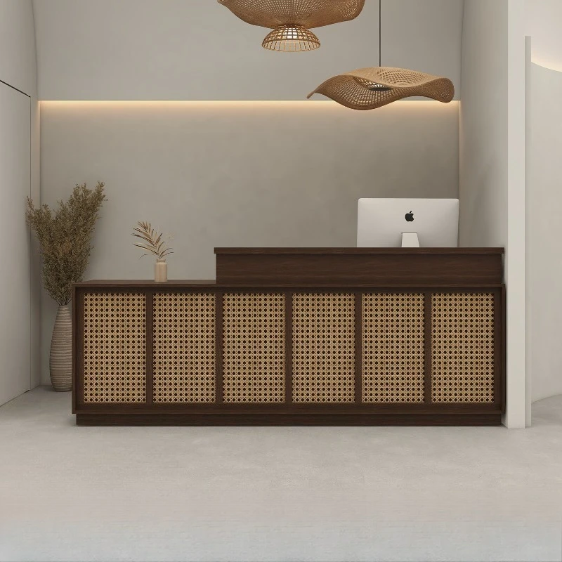 Small Infodesk Reception Desk With Drawers Front Clothing Store Reception Desk Beauty Salon Comptoir Caisse Commercial Furniture