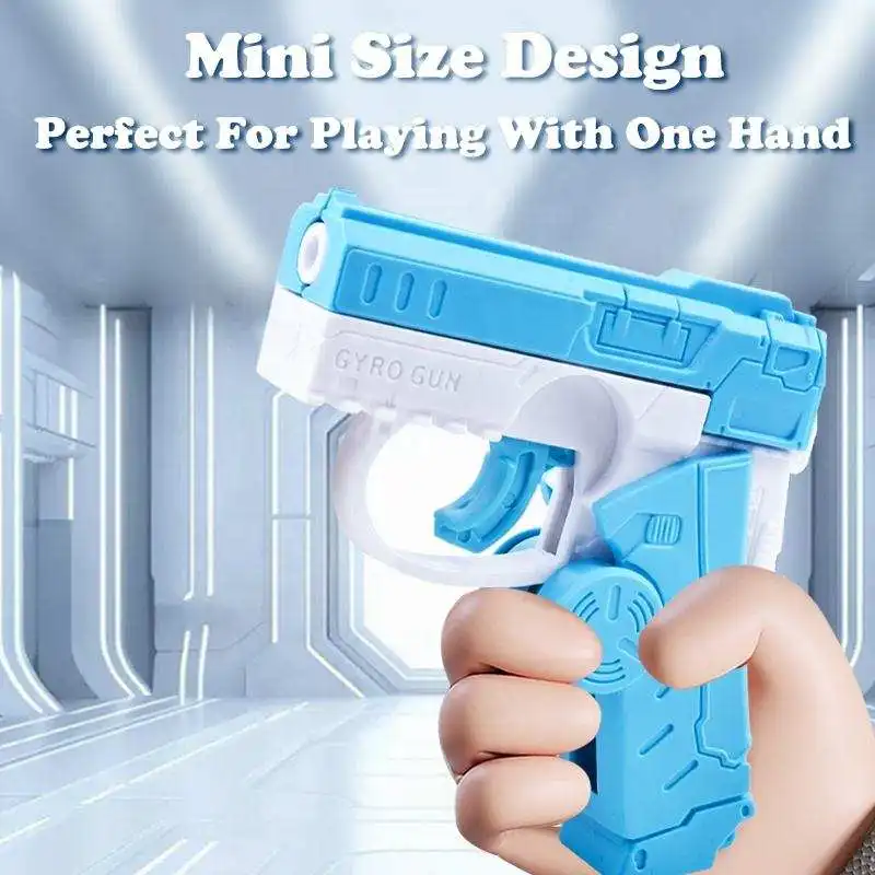 2 في 1 مشوه تململ سبينر لعب بندقية للأطفال ضد الإجهاد اليد سبينر تنفيس لعبة مضحك التلقائي انتعاش بندقية صغيرة الدوران هدية