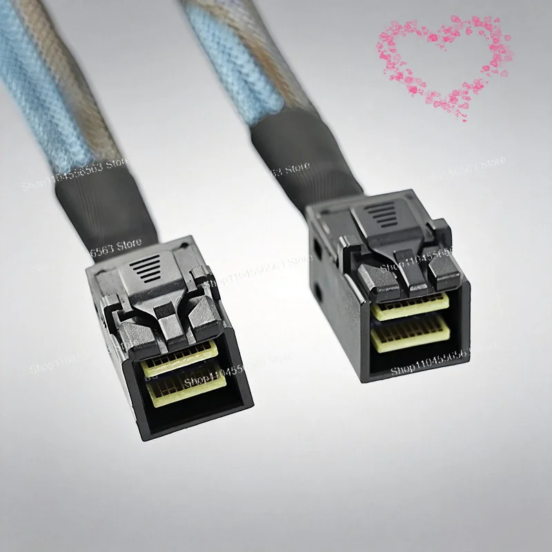 SAS SFF8643 To SFF8643 12G Server RAID Card Cable 1M Length