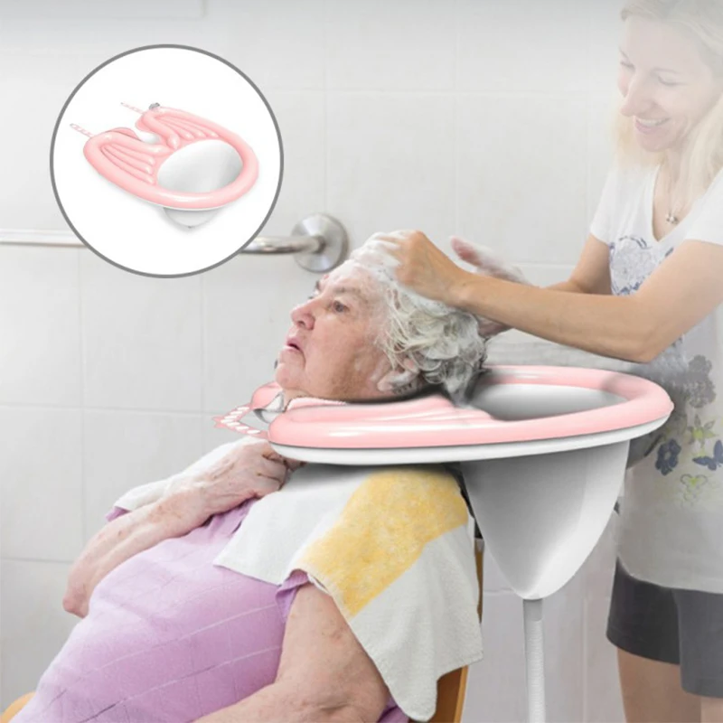 Household folding pusher patient pregnant woman elderly shampoo bald cold