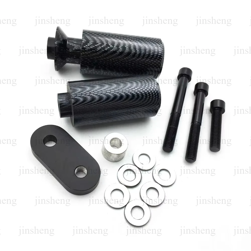 For 2006-2007 Yamaha YZF R6 Carbon Fiber No Cut Frame Slider Crash Protector Motorcycle Parts
