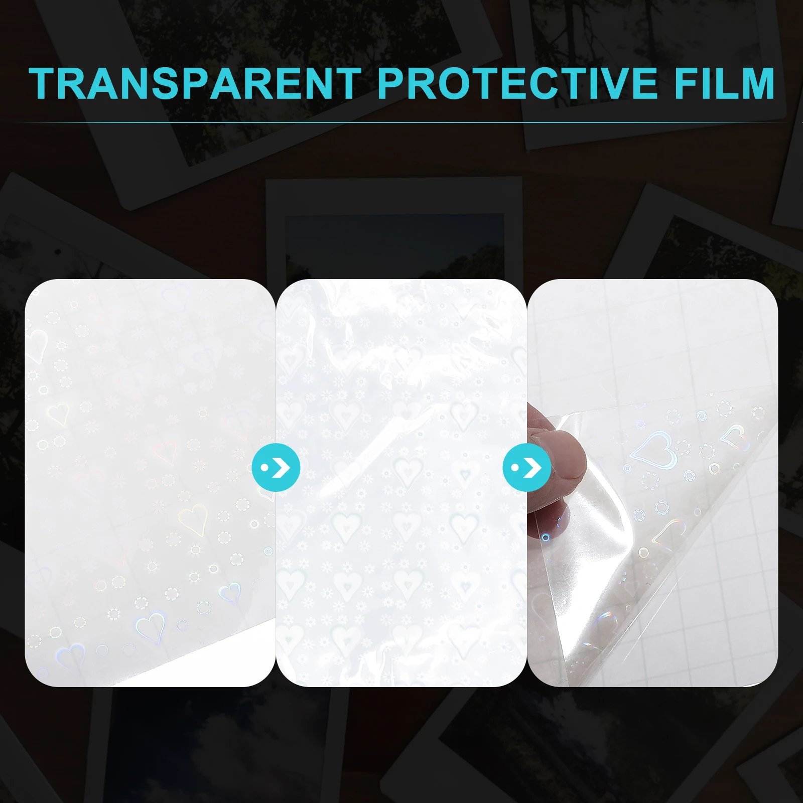 

10 Pcs Durable Photo Sealer Film Transparent Laminating Film for File Protection and Display