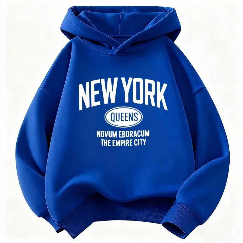 New York Fashion Letter Design Hoodie Kids Children's Sweatshirt Hoody for Boys Girls Autumn Winter Casual Hoodies