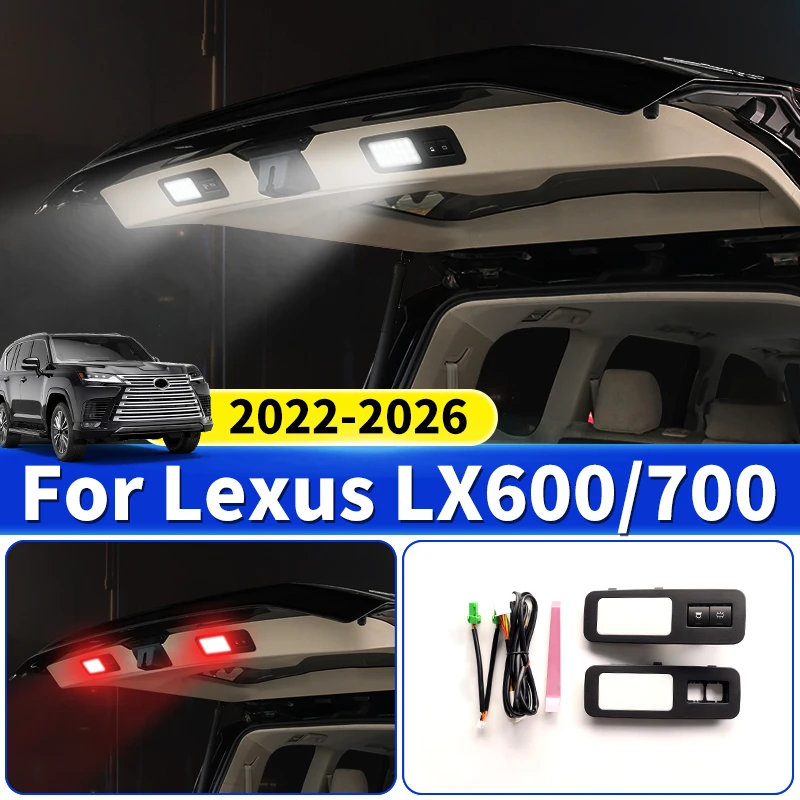 

For ToyotaLexus LX600 2022-2026 LX700h Car Trunk Warning Light Durable Provides Safety Warning Easy Installation Upgrade Parts