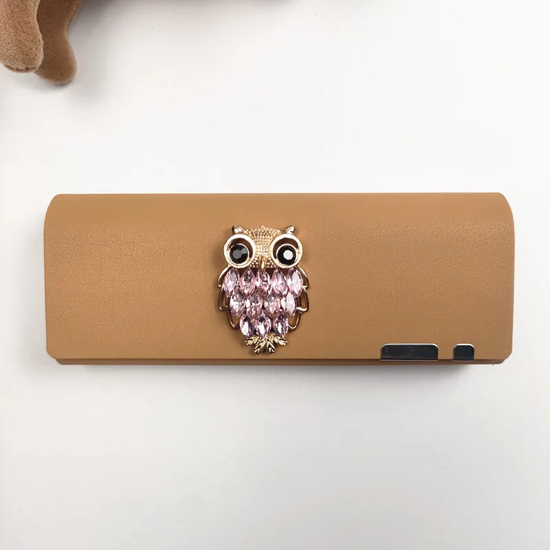 Women's Japanese Style Portable Glasses Case PU Leather Anti-stress Sunglasses Storage Box Eyewear Accessory Gift B1