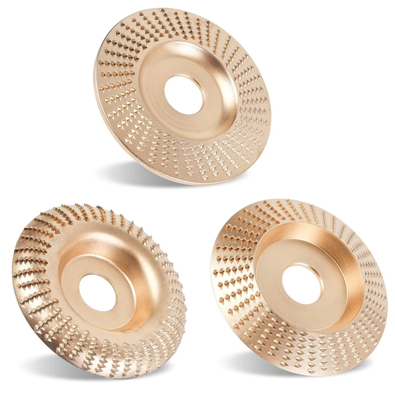 

3 Pieces Of Wood Carving Disc Set Suitable For 4 Inch Angle Grinder, Suitable For Wood Cutting,Grinding Machine Cutting