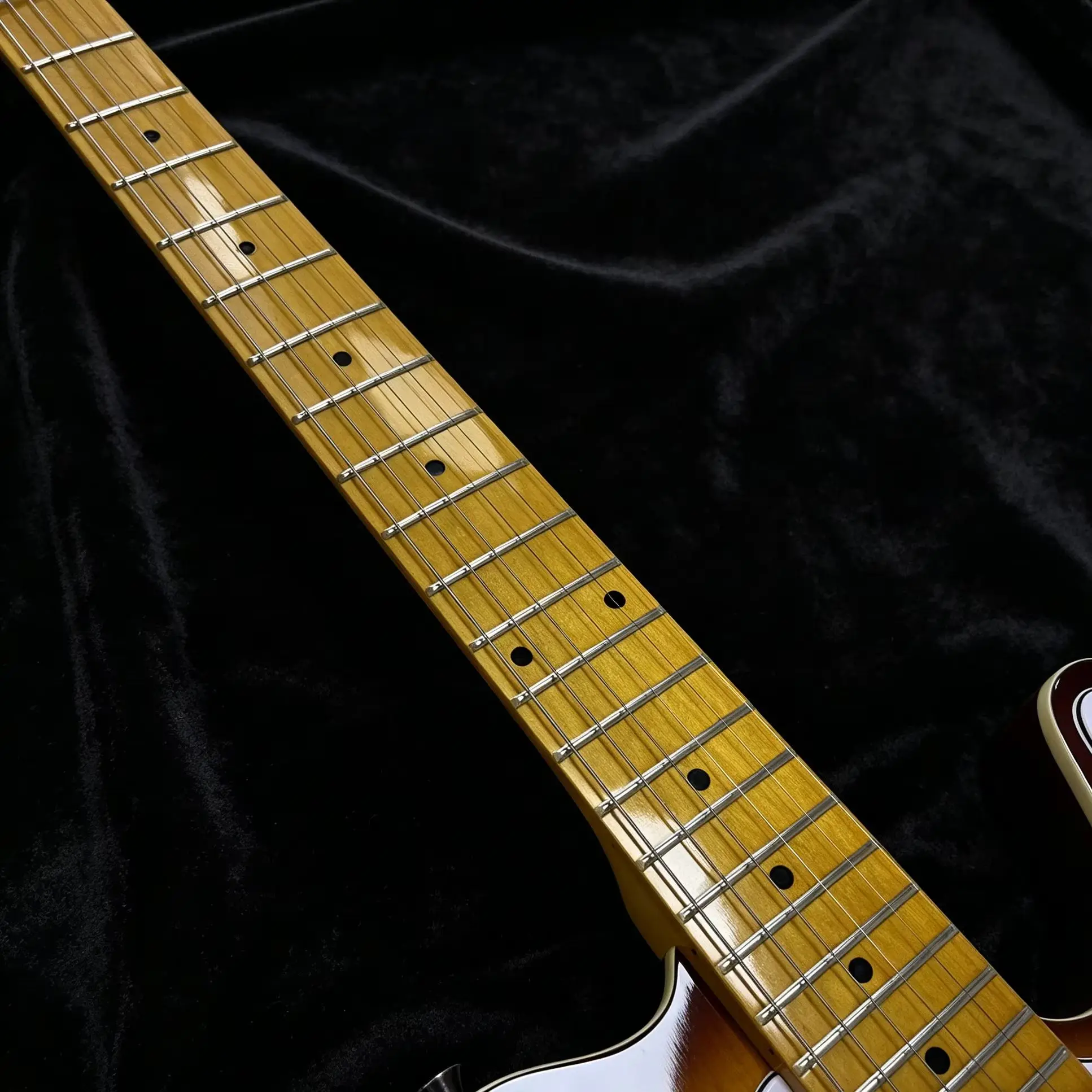 Costom Electric Guitar Maple Neck Sunburst Color Maple Fingerboard Electric Guitar-Themed Gift Free Shipping view 6