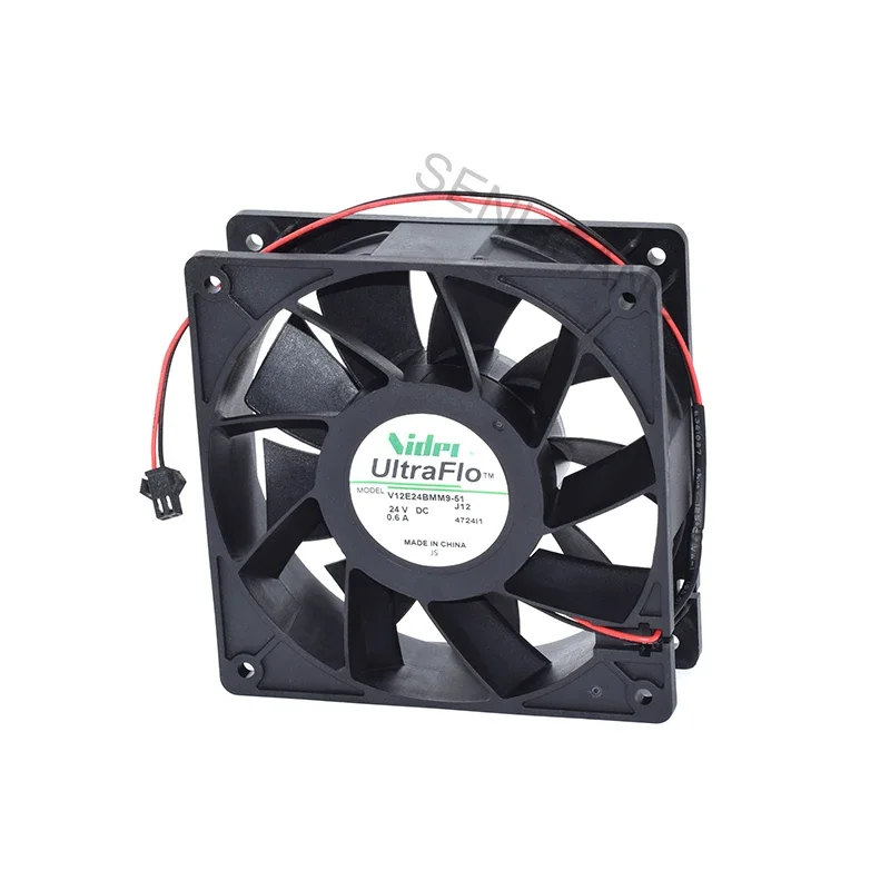 

For Nidec V12E24BMM9-51 4724I1 DC 24V 0.6A 120x120x38MM 2-Wire Server Cooler Fan