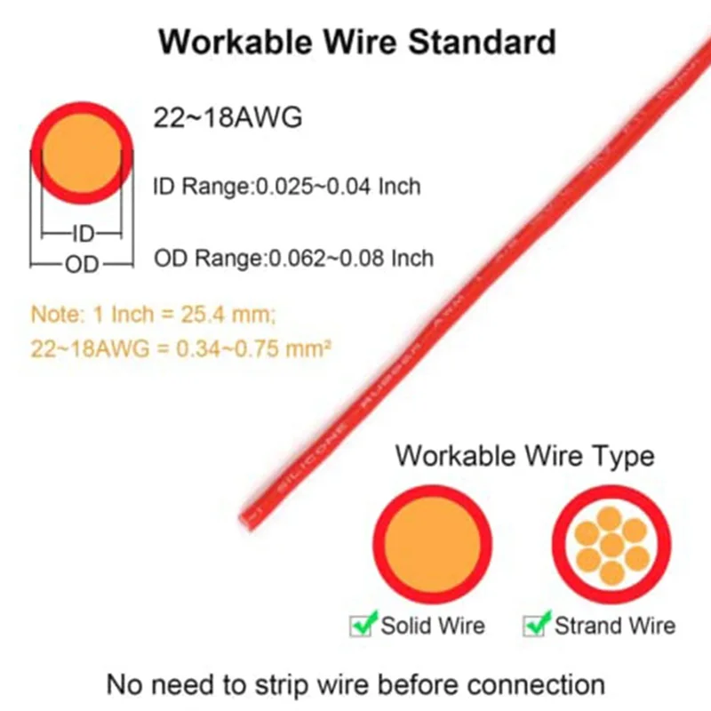 50PCS Double-Wire Plug-in Connector with Locking Buckle,Pluggable Connectors 2 Pin 2 Way Universal Compact Wire Terminal