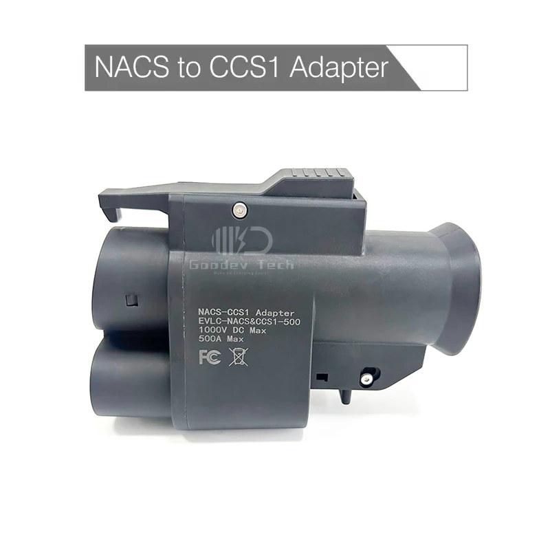 NACS 테슬라를 CCS1 500A 250KW 1000V로 빠르게 충전하는 DC 어댑터, 슈퍼차저 및 기타 NACS DC 충전소에서 CCS1 전기차 충전용 썸네일 5