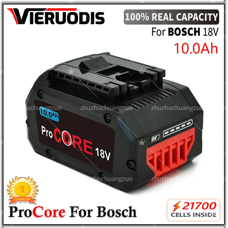 

18V 10.0Ah ProCORE Ersatz Batterie für Bosch 18V Professionelle System Cordless Werkzeuge BAT609 BAT618 GBA18V80 21700 Zelle