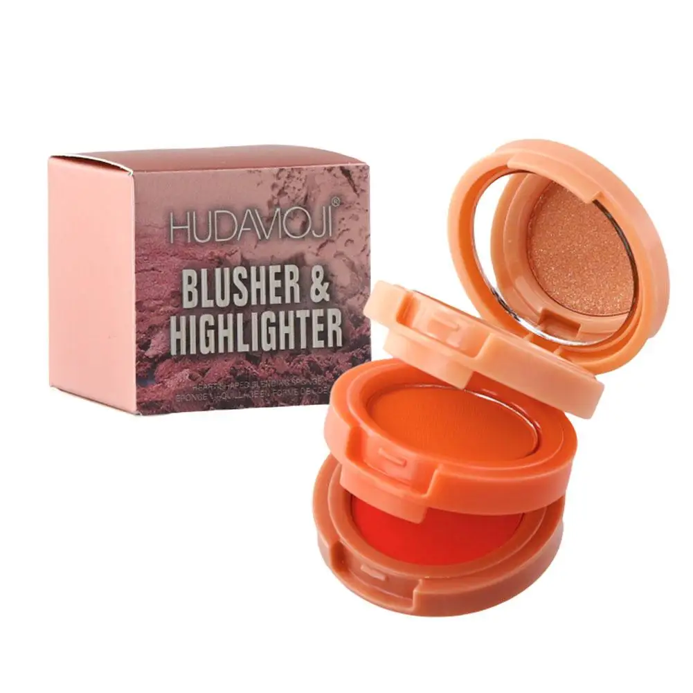 Contorno Maquiagem Paleta Bronzer Highlighter, Blush em pó, corretivo, rosto Blush, cosméticos, 3 em 1