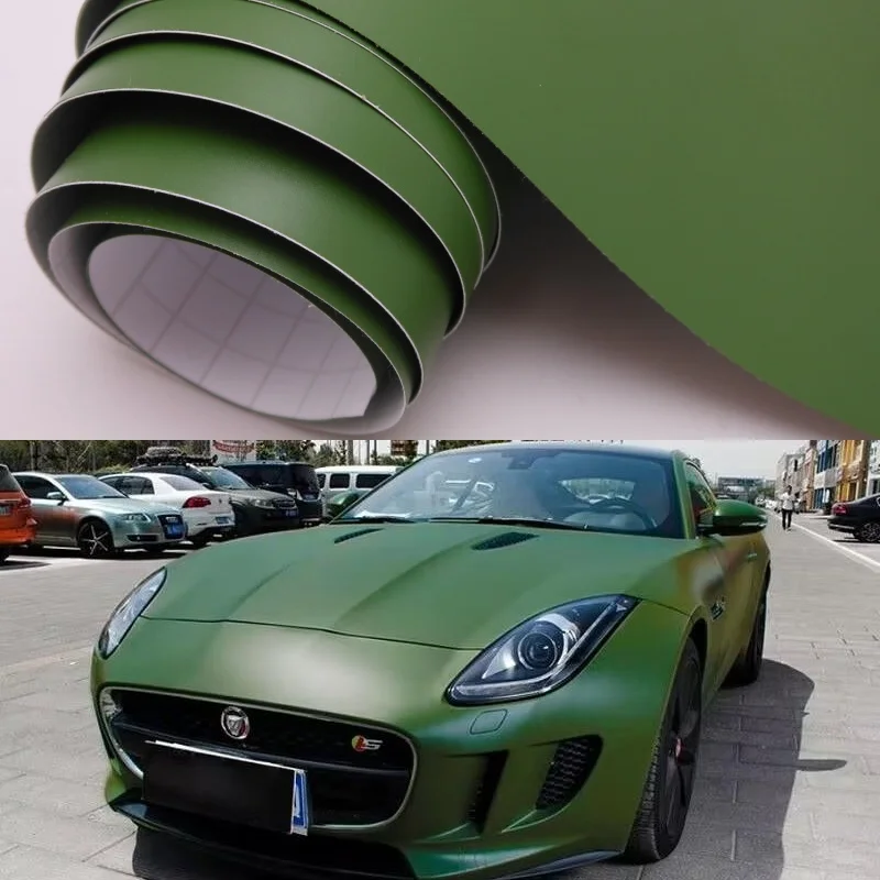 

Car Matte Army Green Film Waterproof PVC Universal Decoration Stickers for Auto Motorcycle Body Styling Wrap Films DIY Decor