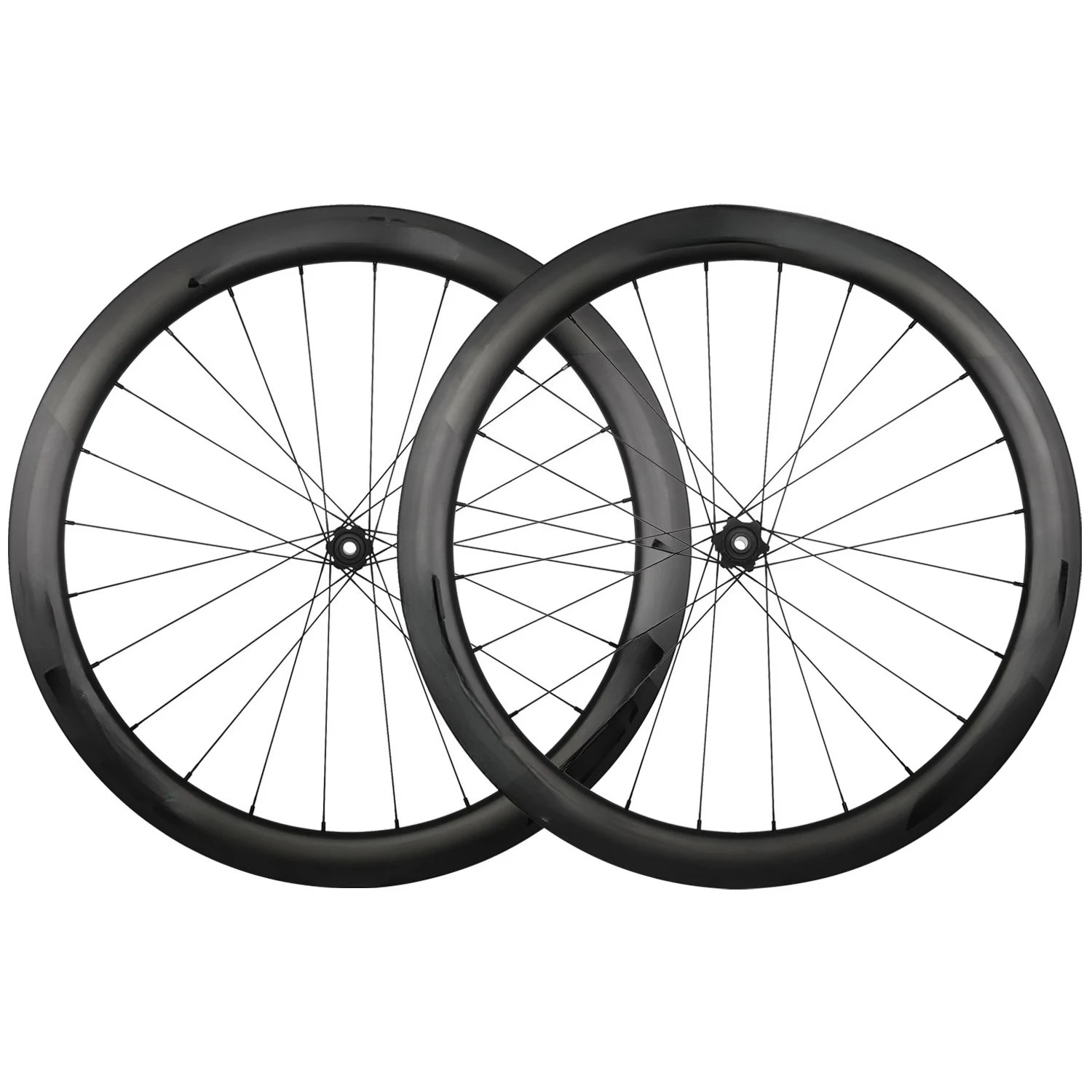 

700C Ultra Light 50mm Height Carbon Fiber Bicycle Wheelset 36t Ratchet Wheel Hub Clamp Disc Brake 24h Spokes