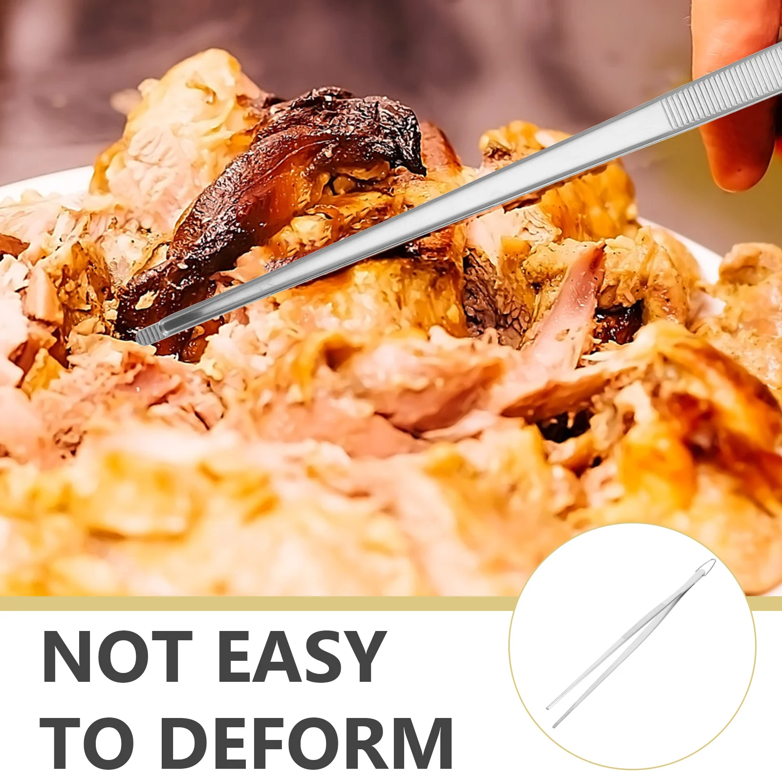 

Пинцет из нержавеющей стали, многоразовые металлические щипцы для еды, кухонные принадлежности, кухонные пинцеты, щипцы из нержавеющей стали, щипцы для еды