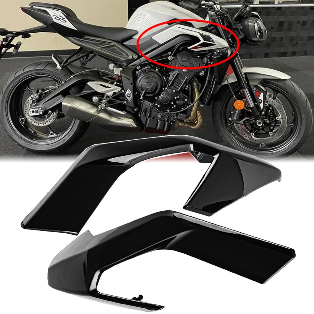 

765RS Radiator Side Cover Panel Frame Cowl Spoiler Body Fairing For Triumph Street Triple 765 R RS 2023 2024 2025 765R Part Moto