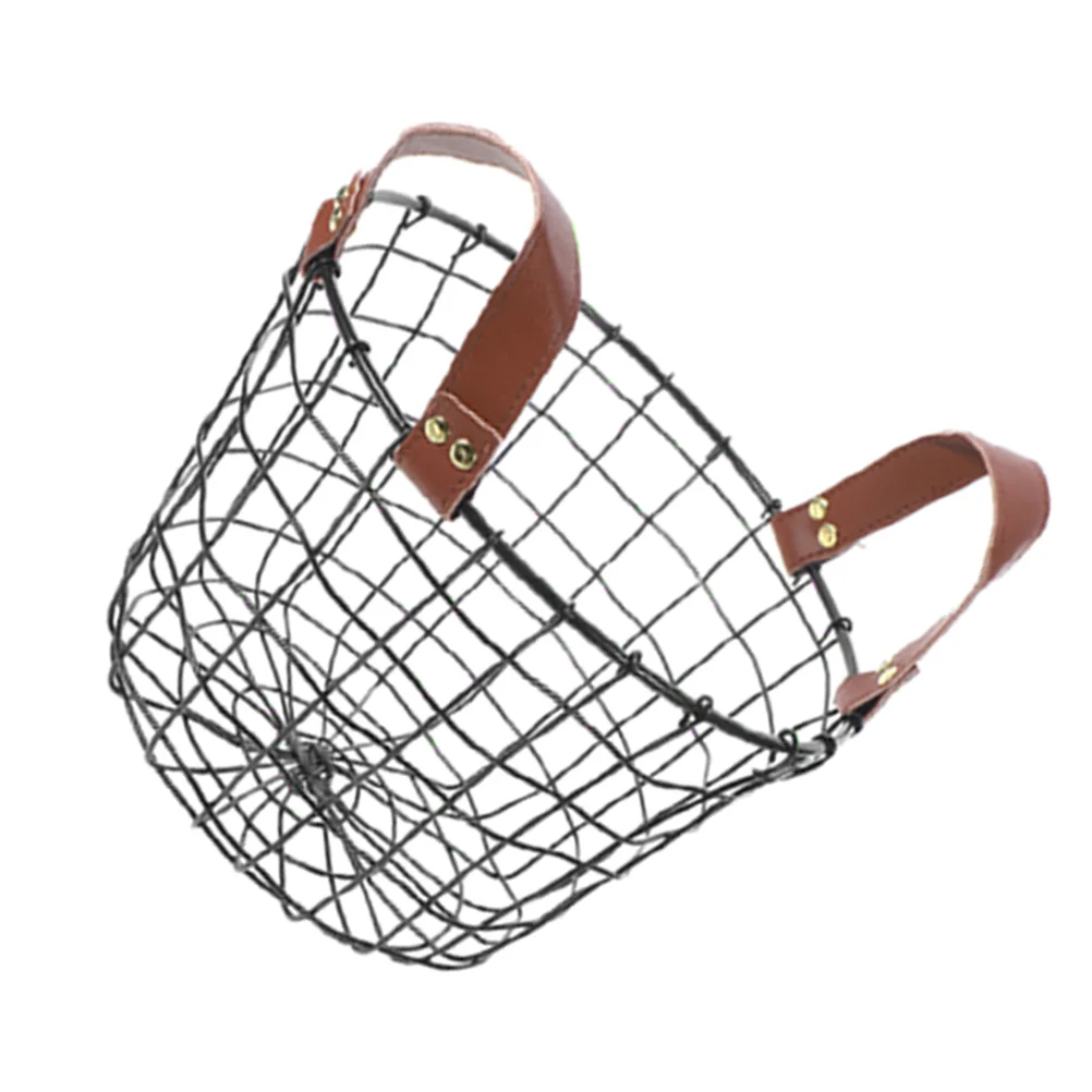 

Large Capacity Round Iron Firewood Storage Basket Outdoor Rack Wire Metal Blanket Bin Ventilated Farmhouse ganizer Wood