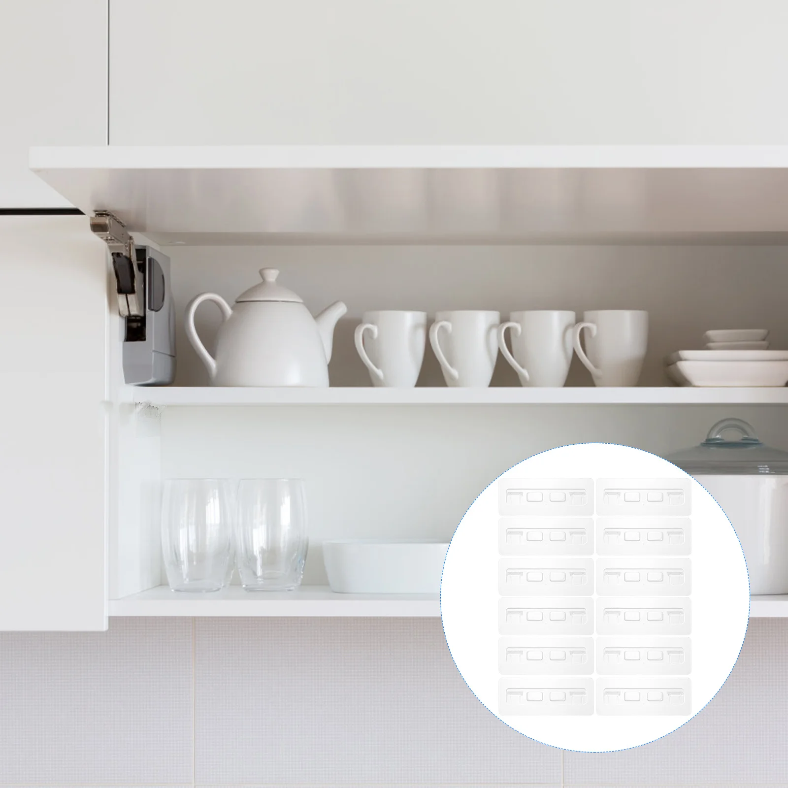 

12 шт., акриловые колышки для полки для шкафа, клейкие опоры для полок без перфорации для шкафов, шкафов для хранения, плавающие полки, кронштейны