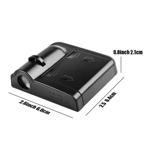 2 PCs Car Door Decoration 3D HD Wireless Projector Lampe Willkommen Licht für Mitsubishi Ralliart Wettbewerb ASX Ex Lancer Airtrek 9 Hauptverkaufszubehör Mitsubishi Airtrek - №6