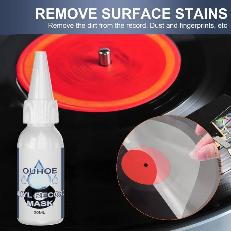 Detergente per dischi in vinile Detergente antistatico Liquido per pulizia dischi Facile da usare