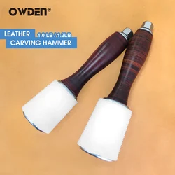 OWDEN Leather Carving Hammer Tool Craft Hammer Punch Tools riduce gli urti anti-slip anti-sudore martello artigianale ergonomico in Nylon