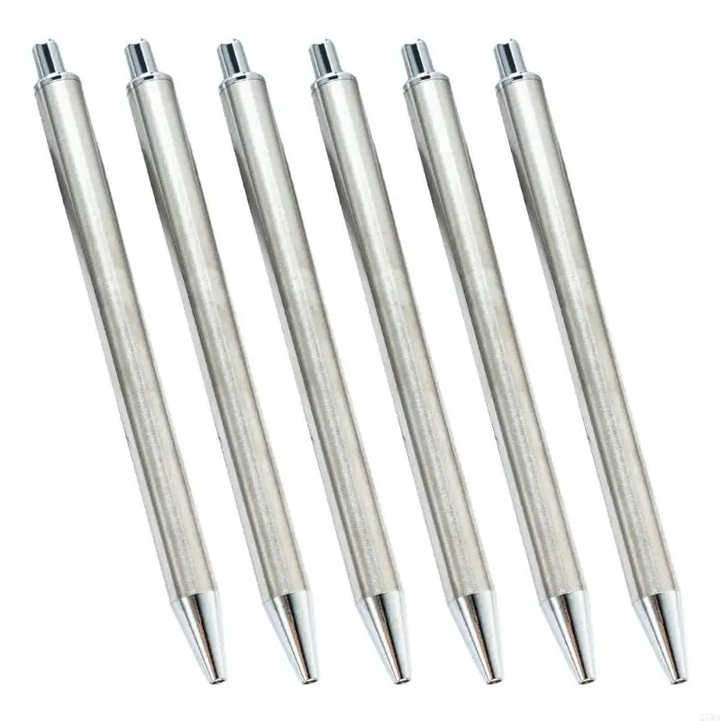 Q5WA 6 Chiếc Bút Bi Có Thể Thu Vào Dành Cho Học Sinh, 1.0MM Đầu Bút Bi Viết Smoohtly Bút Ký Văn Phòng Cho Văn Phòng Trường Học