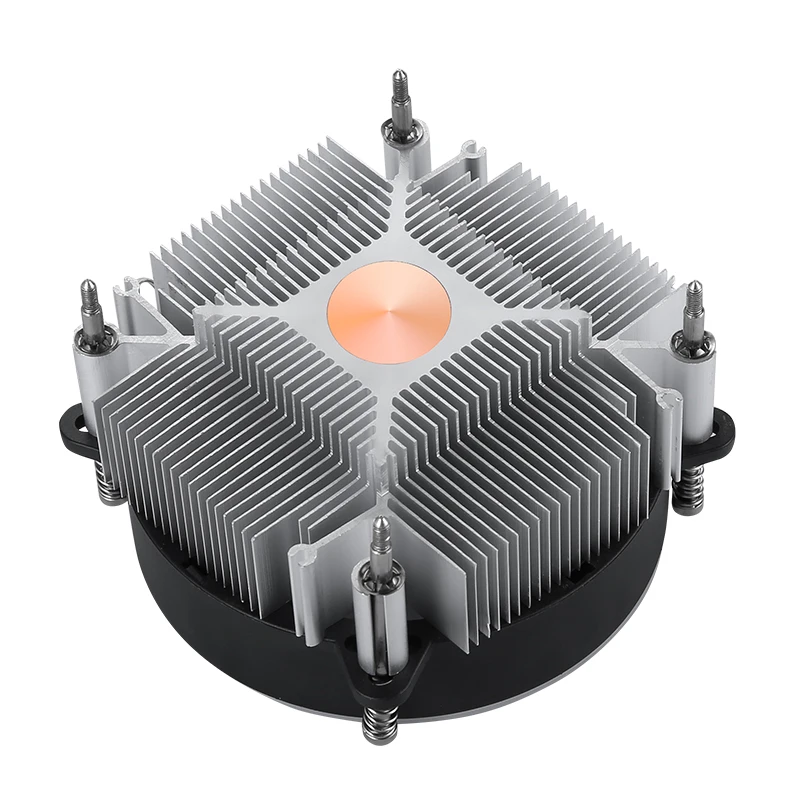 PC Efficient Copper Core/Aluminum Core Cooler CPU Fan Mute 4 Pin PWM Air-cooled Compatible LGA1150 1151 1155 1156 1200 1700 1851
