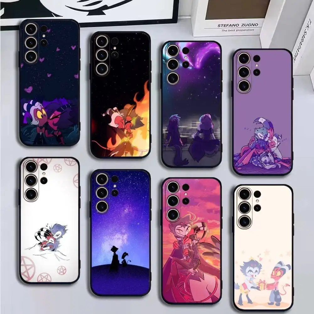 

Helluva Boss Stolas Blitzo Phone Case For SamsungS25,24,21,22,23,30,Ultra,20,Plus,Fe,Lite,Note,10,9,Soft Black Cover