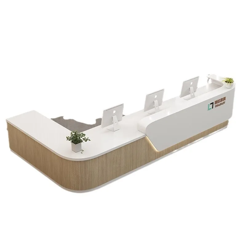 

Front desk paint hotel checkout page beauty salon hospital training institution welcome creativity