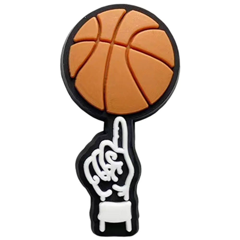 Basketball PVC Schuhschnalle Herz Krone Designer Schuhe Charms Zubehör Clogs Dekorationen Clips Unisex Geschenkbevorzugung – Detail 23