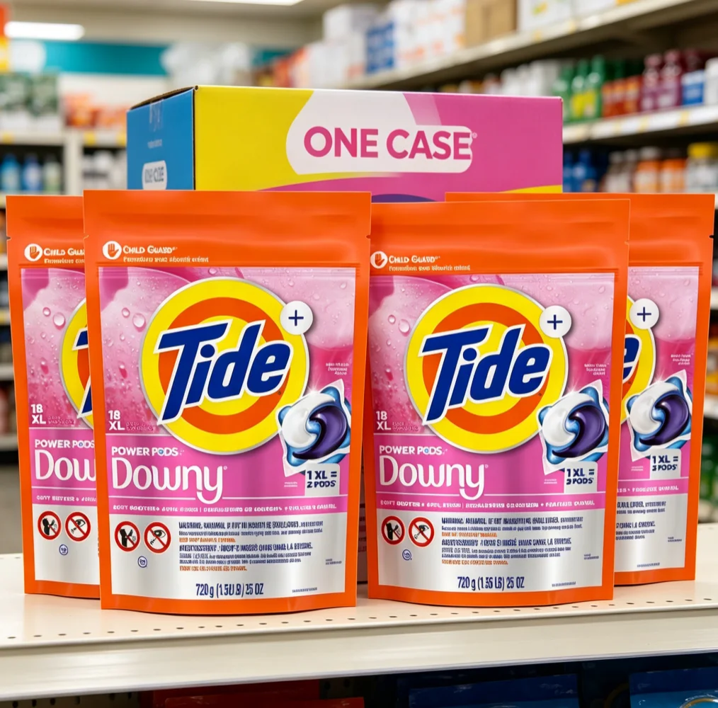 

Large-capacity household April Fresh Scent Laundry Detergent Pacs with Downy Soft Boosters Power PODS