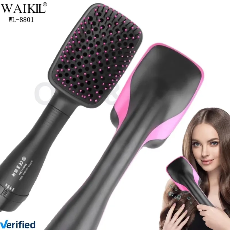 Professional Electric Hot Air Brush Blow Dryer Brush, Multifunctional One‑Step Hair Styling Tool for Salon Household Use