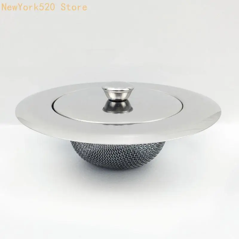 Kitchen Sink Strainer Drain Hair Catcher Bath Stopper Plug Sewer Filter with Lid N84C