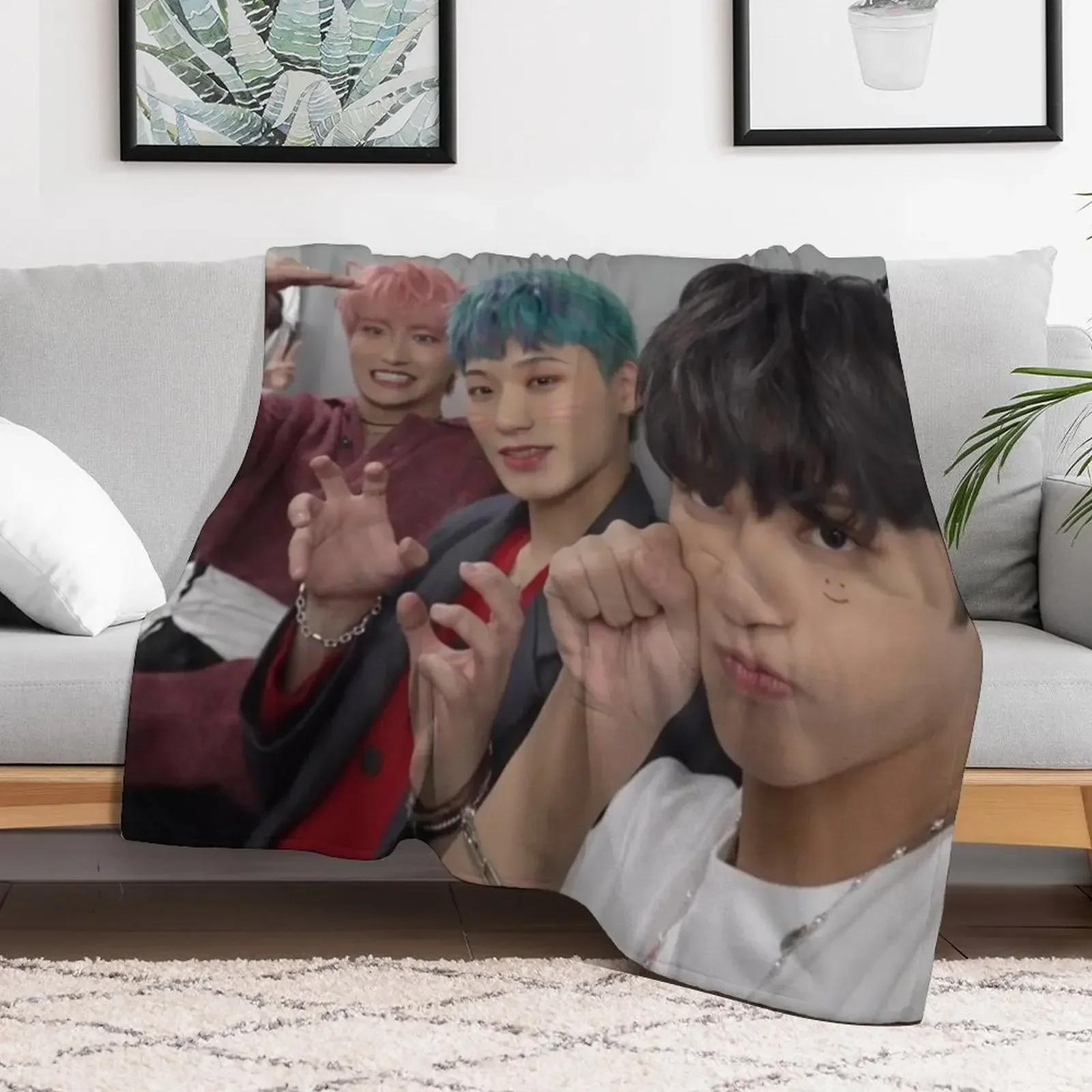 

Cute Ateez Throw Blanket blankets ands valentine gift ideas funny gift Blankets for babies Bed Weighted Polar Blankets